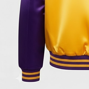 New Stylish Different Color Men Satin Varsity Jacket Direct Factory Suppliers Street Wear Baseball Jackets For <b>Boys</b> - Product Image 6