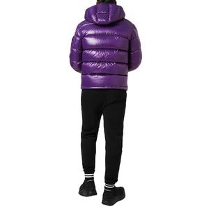 VESTE MATELASSÉE BRILLANTE-Doudoune matelassée violette pour hommes Doudoune d'hiver matelassée avec logo personnalisé d'hiver 2026 - Product Image 5