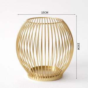 Support de bougie en fer forgé de style européen pour la maison, décoration de table à manger, base de bougie pour salon - Product Image 2