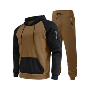 Services OEM ODM, vêtements pour hommes grande taille, manches longues, vêtements de sport, ensembles de survêtements, 100% coton, vêtements d'hiver, dernières tendances en matière de survêtements - Product Image 1