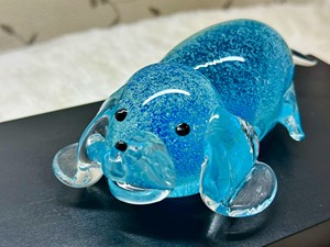 Cute Handmade Religious Folk Art Luxury Glass Glowing <b>Dog</b> <b>Ornament</b> Wealth Treasure Decorative Gift Home Decoration New Year - Product Image 3