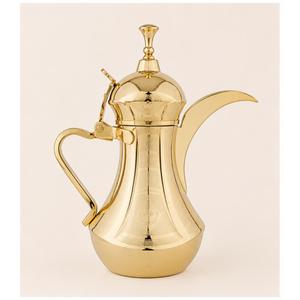 High Quality Gold Plated Stainless Steel Arabic Coffee Dallah <b>Pot</b> Traditional Middle East Qahwa Kettle for Home Hotel and Majlis - Product Image 3