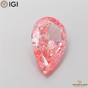 Diamante Cultivado en Laboratorio con Certificación IGI, Corte Pera, 2.00 Quilates, Color Rosa Intenso, Claridad VS2, para Anillo de Compromiso Personalizado - Product Image 3