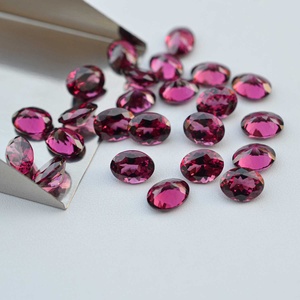 Garnet Umbalita Natural de 4x6mm, Corte Ovalado Facetado, Color Rosado, Gema Suelta para Joyería Hecha a Mano, Precio de Fábrica al Por Mayor - Product Image 3