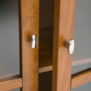Mueble Bajo de Almacenamiento Color Marrón Dorado Claro con Diseño Shaker Cálido para Sala de Estar - Product Image 5