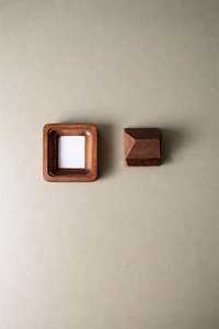 light brown rectangular wood <b>frame</b>,christmas gift - Product Image 3