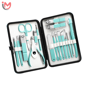 Grooming <b>Kit</b> With Leather Travel Case Pink Manicure Pedicure Set Professional Manicure Tool New Arrival <b>Nail</b> <b>Kit</b> Manicure Sets - Product Image 5