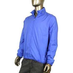 Veste coupe-vent légère à capuche pour homme, fermeture éclair, décontractée, hiver, coupe-vent, logo sur le devant - Product Image 2