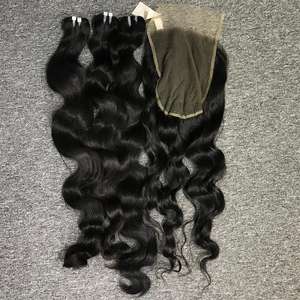 Extensiones de cabello humano rizado birmano suave súper suave de alta calidad 100% materia prima vietnamita frente de encaje un patrocinador - Product Image 4