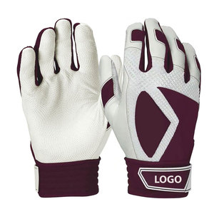 New Arrival Professional Adult Baseball Softball Batting Gloves Breathable Lightweight Ambidextrous <b>Hook</b> Loop Closure Custom - Product Image 1