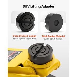 Martinetto idraulico da officina in acciaio da 3 tonnellate (6614 libbre) a basso profilo con doppio pistone e pompa a sollevamento rapido, con adattatore per SUV - Product Image 4