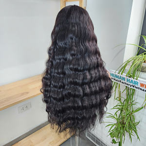 Peluca de cabello humano vietnamita de onda profunda de 22 pulgadas con cierre 5x5, 100% Remy, para cabello castaño, doble densidad, longitud larga, transparente para encaje directo. - Product Image 4