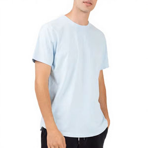 T-shirt décontracté surdimensionné pour homme 100 % coton 280 g, design personnalisé, épaules tombantes, motifs unis, haute qualité, t-shirt vierge 3D - Product Image 3