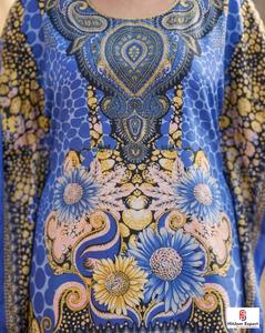 Printed Women <b>Kaftan</b> Dress Comfortable Loose Fit <b>Summer</b> Beach Wear Stylish Island Vacation Bulk Manufacturing Supply - Product Image 6