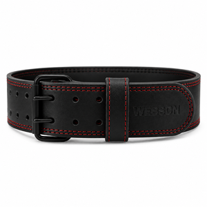 Ceinture de musculation Webson en cuir 10 mm, réglable, antidérapante, pliable, soutien lombaire, entraînement de force, unisexe, fermeture à boucle - Product Image 2