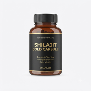 Cápsulas de Shilajit 100% Naturales |   Suplemento Dietético Herbal |   Marca Privada OEM |   60 Cápsulas |   Apoyo para la Vitalidad Energética | - Product Image 1