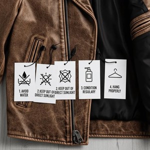 Chaqueta de Motociclista de Cuero Genuino para Hombre, con Diseño de Calavera y Serpiente en Relieve, Remaches en la Espalda, Estilo Vintage, Transpirable, Cierre de Cremallera, Cuello Vuelto, para Invierno - Product Image 6