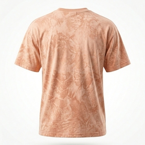 T-shirt à manches courtes pour homme, col rond, coupe classique, en coton tricoté, style décontracté, tie-dye - Product Image 2
