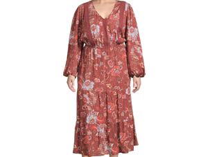 New Design 100% Rayon Women Midi <b>Dress</b> Max Floral Printed Midi <b>Dress</b> With Balloon Sleeves, <b>Summer</b> <b>Dress</b>, Party <b>Dress</b> - Product Image 5