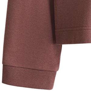 Sweat-shirt à col pour femme, pull en molleton décontracté à manches longues, haut chaud à col rond, broderie de logo personnalisée, vêtements de sport tendance - Product Image 6