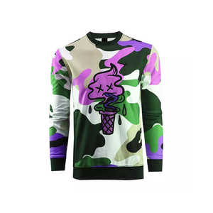 Sudadera de Hombre con Estampado de Camuflaje, Corte Regular, Cuello Redondo, Informal, Tejida en Poliéster, para Primavera - Product Image 2