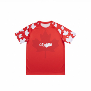 Camisetas de Fútbol Sublimadas de Poliéster de Manga Corta, Transpirables, Tallas Grandes, Personalizadas, Nuevo Diseño, Uniforme de Fútbol, Superventas - Product Image 1
