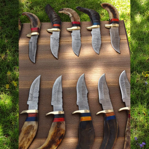 Couteau de chasse/découpe personnalisable en acier inoxydable OEM avec manche en bois Pakka, étui en cuir, fabrication artisanale, marque ZA DAMASCUS MAKERS - Product Image 2