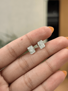 Pendientes de Diamantes Cultivados en Laboratorio con Corte Radiante de 1.657 ct en Oro de 18k, Diseño Heart Gallery, Joyería Fina, Regalo de Aniversario de Bodas, Venta al Por Mayor - Product Image 1