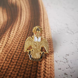 Nouvelles Épingles de Revers Maçonniques Personnalisées, Rite Écossais Ancien Accepté, 33ème Régalia, Badges Cérémoniels Francs-Maçons - Product Image 4