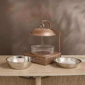 Juego de Cazuelas Clásico Moderno para Buffet, Calentador de Alimentos Metálico con Revestimiento Esmaltado, Tapa de Acero Inoxidable Ecológica, Soporte para Ollas, Ideal para Fiestas - Product Image 3