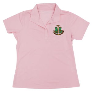 Polo Deportivo AKA para Mujer, Color Rosa, en Micropique, con Bordado, para Golf - Product Image 1
