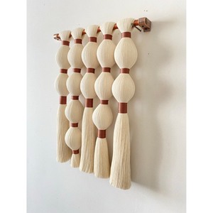 Atractivo Tapiz de Macramé Bohemio para Pared, Cuerda de Algodón, Forma Irregular, Decoración para el Hogar, para Sala de Estar - Product Image 4