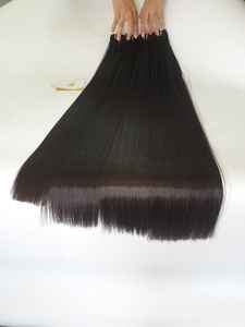 Venta al por mayor de pelo Remy ondulado natural alineado con cutícula completa vietnamita, extensión a granel, procesamiento químico de alta calidad, barato - Product Image 6