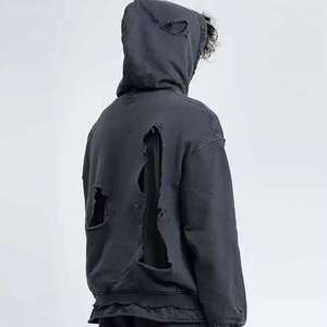 Custom Blank Vintage Distressed <b>Pullover</b> <b>Mens</b> Acid Washed Paint Splatter Sunfaded Winter Fleece Streetwear Hoodie No - Product Image 5