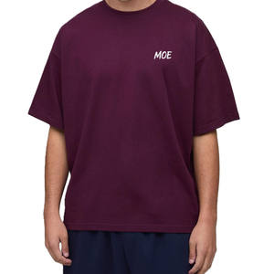 T-shirt en coton uni pour homme avec petit logo sur la poitrine, fabrication OEM sous marque privée pour commandes de vêtements en gros - Product Image 1