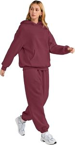 Conjunto de Sudadera con Capucha Oversize y Pantalones de Chándal de Forro Polar Premium para Mujer, Conjunto Deportivo de Sudadera con Capucha y Pantalones de Chándal para Mujer - Product Image 2