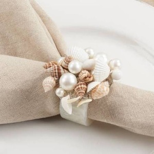 Anneaux de serviette ronds en résine écologiques personnalisés pour la fête des mères, Pâques, mariages, fêtes, décoration de table de restaurant ILAHI's - Product Image 1