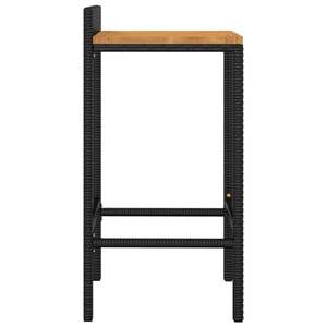 Ensemble de 2 tabourets de bar noirs pour usage extérieur - Product Image 5