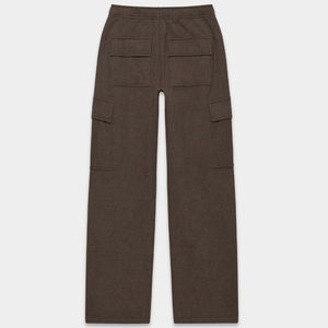 ชุดวอร์มผู้ชายสีน้ำตาล ผ้าคอตตอนหนา ชุดวอร์มผู้ชาย เสื้อฮู้ดดี้โอเวอร์ไซส์ กางเกงคาร์โก้ขายาว ชุดเซ็ตพร้อมปักโลโก้ สตรีทแวร์ - Product Image 4