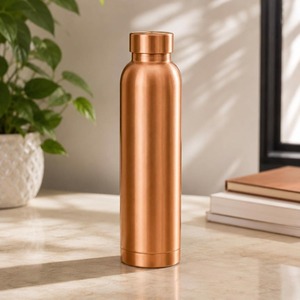 Artisan Handmade Copper Water Bottle Vase Decorative Flower Holder Pure Copper Home Table Centerpiece Gift Item - Product Image 3