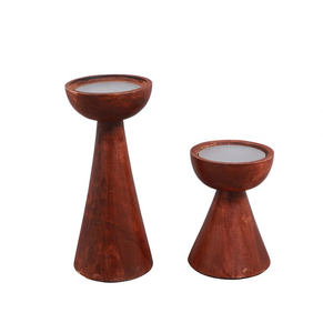 Rustic Natural Wood <b>Tealight</b> <b>Candle</b> <b>Holder</b> Round for Home Decor Birthday Christmas Party Use - Product Image 4