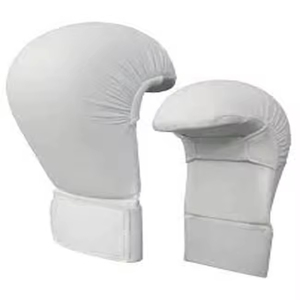Professional Synthetic Leather MMA Boxing <b>Gloves</b>-Matt Black/Red/Gold/White Moisture Wicking Adjustable Wrist Strap for Training - Product Image 2