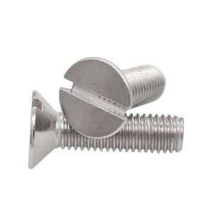Tornillos autorroscantes de cabeza avellanada CSK con ranura, tornillos de máquina de acero inoxidable, fijaciones industriales, proveedor de tornillos metálicos - Product Image 6