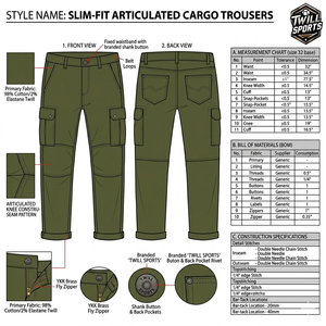 Pantalon cargo léger en toile de polyester 100 % de haute qualité pour homme, séchage rapide et respirant - Product Image 5