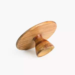 แท่นวางเค้กไม้สำหรับงานวันเกิด งานแต่งงาน งานปาร์ตี้ ฐานกลม ดีไซน์คุณภาพงานแฮนด์เมดจากธรรมชาติ แท่นวางเค้กที่ดีที่สุด - Product Image 4