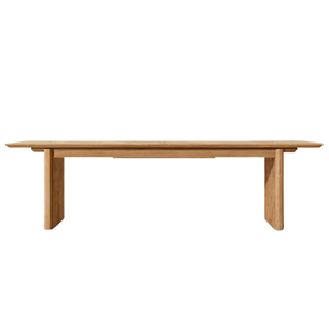 Table de salle à manger extérieure moderne extensible en teck massif, table rectangulaire extensible moderne pour patio, jardin, mobilier de resort - Product Image 6