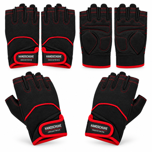 Guantes elegantes de medio dedo para fitness, malla transpirable, soporte para muñeca, unisex, para levantamiento de pesas, gimnasio, ciclismo. - Product Image 3