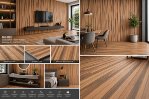 Azulejos de Pared y Piso de Lujo, Colección Moderna de Listones de Madera, 600x1200mm, Gris Medianoche, Azulejos de Porcelana con Diseño de Madera Acanalada, Acabado Mate, GVT - Product Image 2