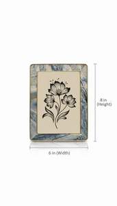 Rectangular Decorative Handmade 3-Color Letterpress Printed Resin Wall <b>Mount</b> <b>Photo</b> Frame - Product Image 3