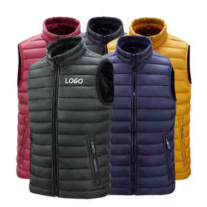 Gilet matelassé léger 2026 sans manches, veste athlétique en duvet, vente en gros, haute qualité, manteau chaud d'hiver pour garçons et hommes - Product Image 3